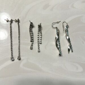 Set of 3 Dangly Earrings